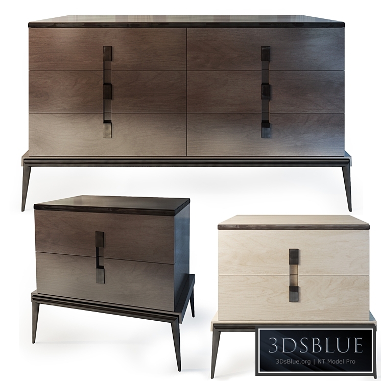 Chest and cabinet Langham. dresser nightstand. The Sofa & Chair company