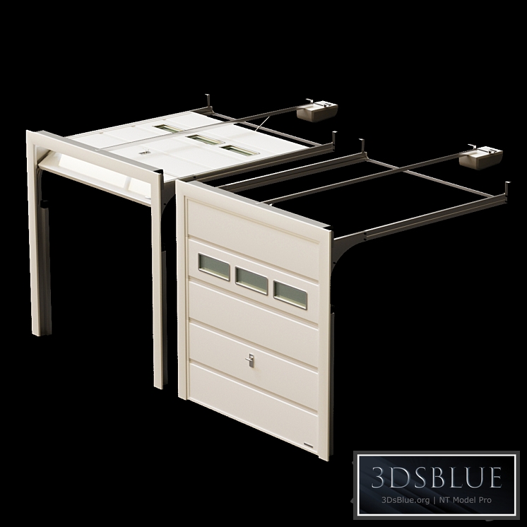 Automatic sectional garage doors