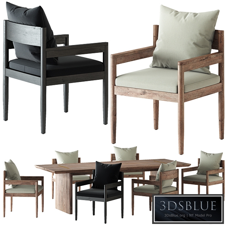 HARBOR / ROZELLE DINING CHAIR AND TABLE