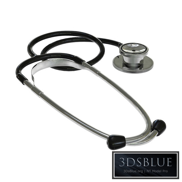 Phonendoscope stethoscope lies on a ground