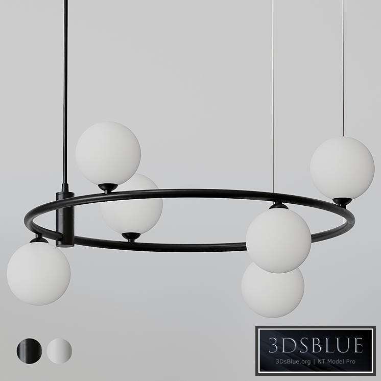 Maytoni Modern - Pendant Ring Light - Black and White