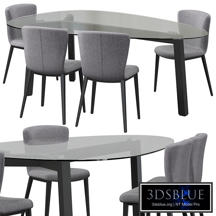 RIFLESSI GIO Chair and Treble Table