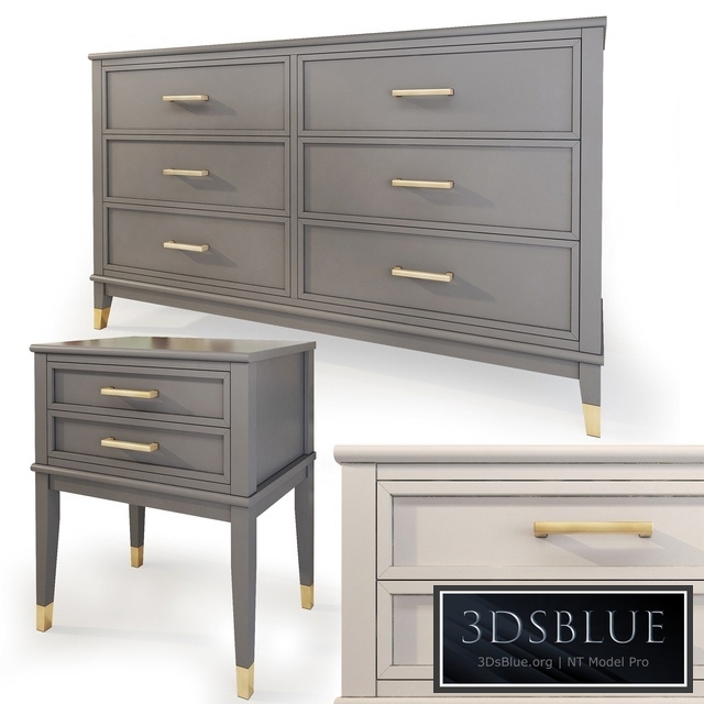 Chest and drawer Westerleigh. Dresser, nightstand by Cosmopolitan