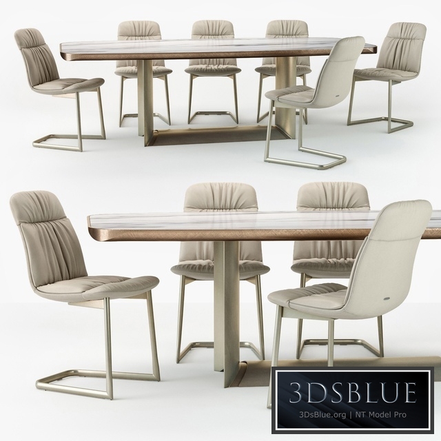 Cattelan Italia Kelly chair Dragon table