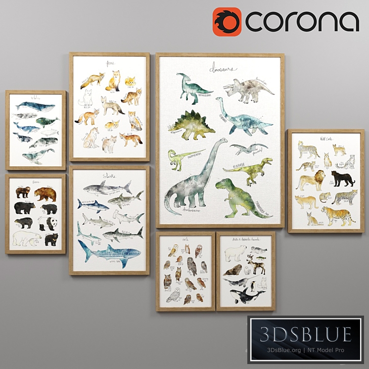 A set of posters for the nursery