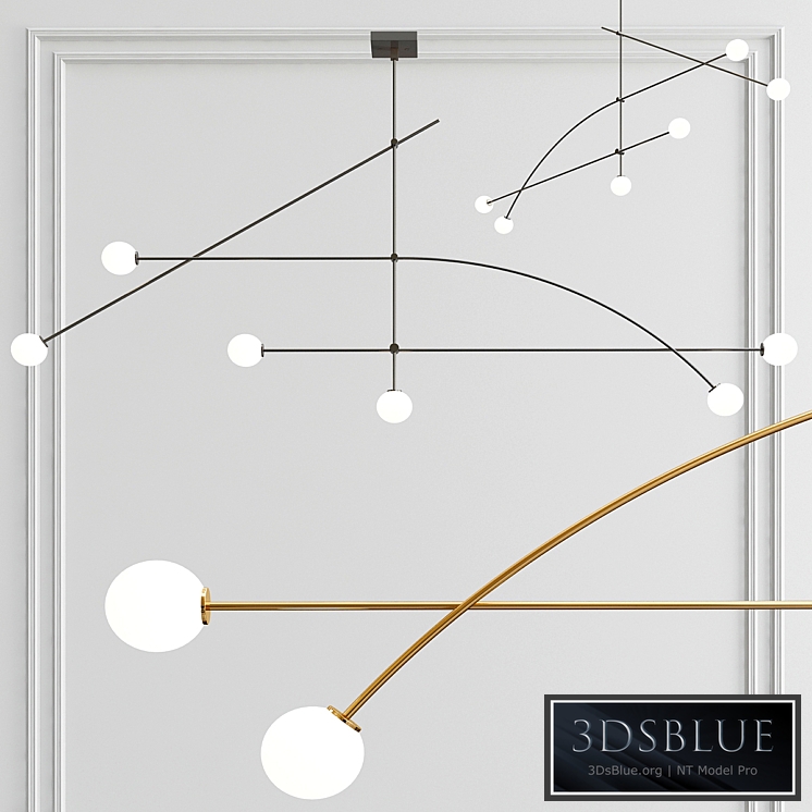 Tempo 8 Wide Minimalist Chandelier