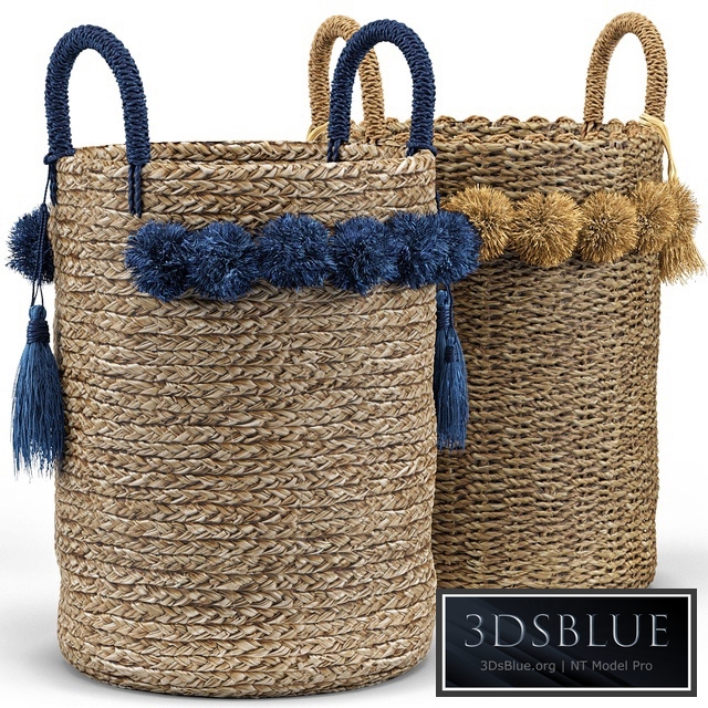 Big Sur Basket, Tassel Basket