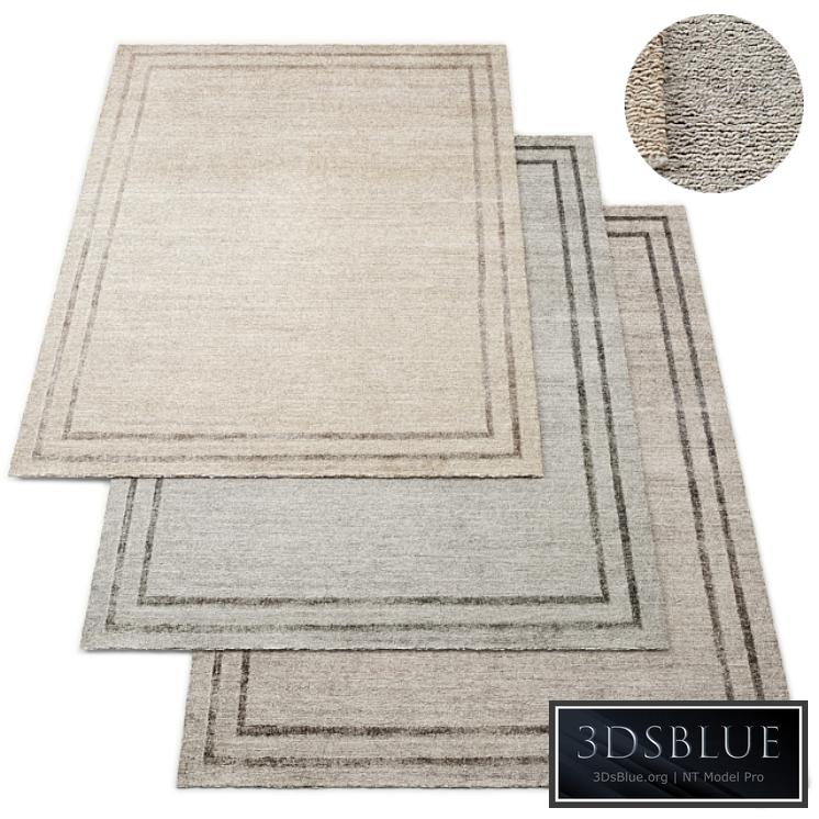 Parallel Border Hand-Knotted RH Rug Collection