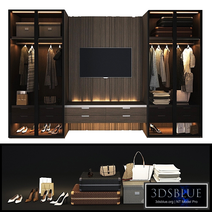 Cloakroom with Poliform TV zone fitted_1