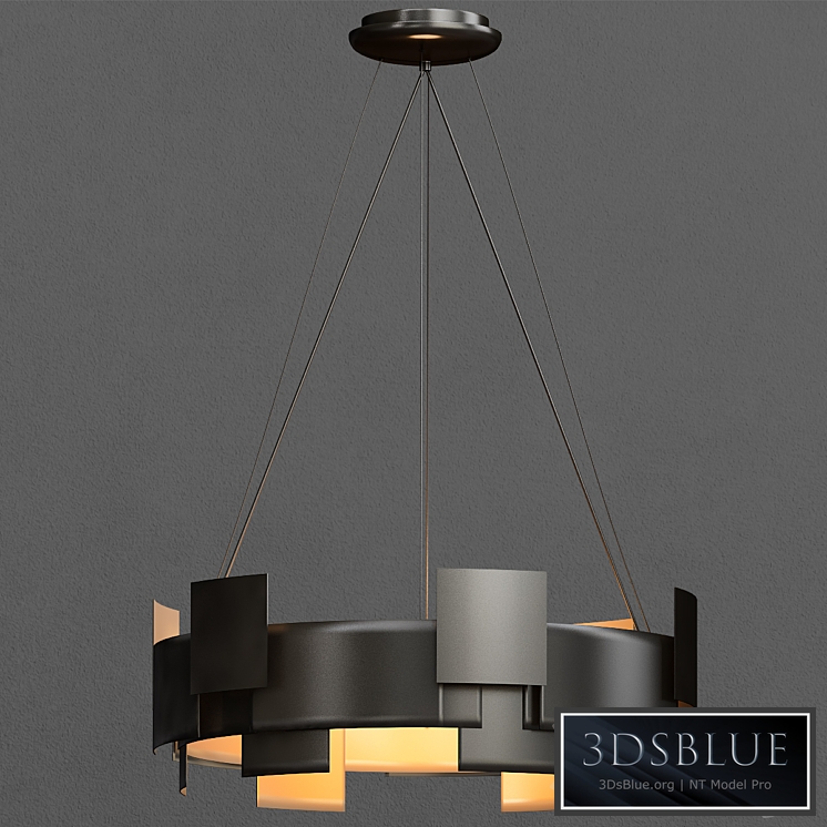 Moderne Chandelier Pendant LED, Olde Bronze