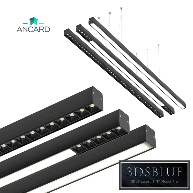 Linear LED Pendant Light from Ancard