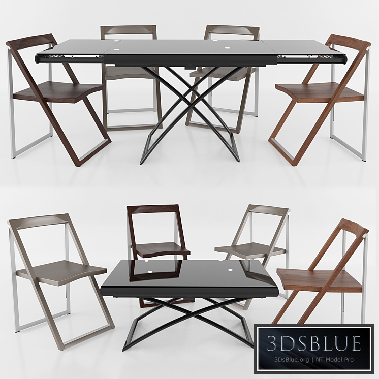 Table DAKOTA chair SKIP Calligaris