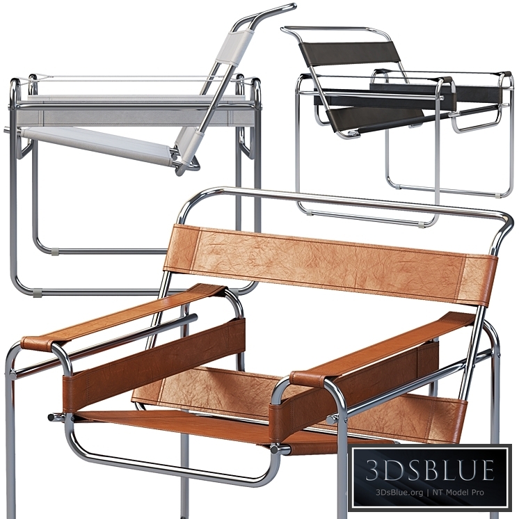 Wassily Chair by Marcel Breuer (4 colors)
