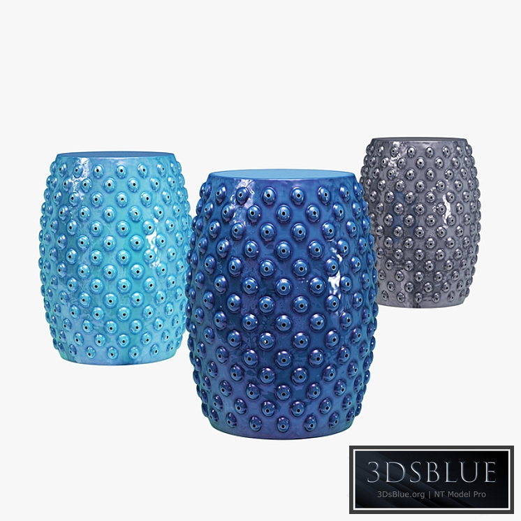 Mistana hoddesd drum ceramic garden stool