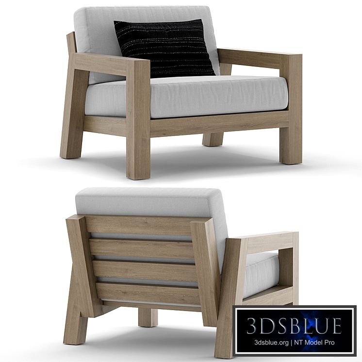 RH Outdoor Bonaire armchair