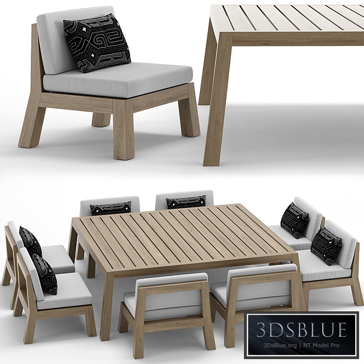 RH Outdoor Bonaire table-chair