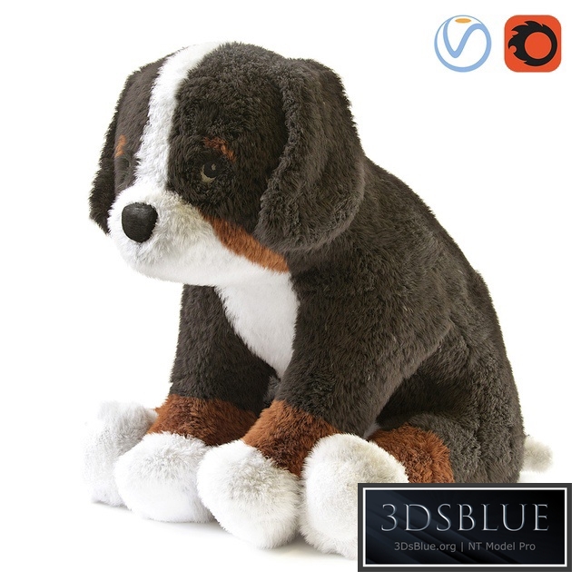 HOPPIG Bernese Shepherd White Soft Toy