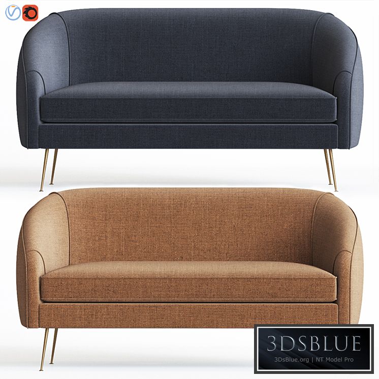 Stella Mid-Century Loveseat Westelm
