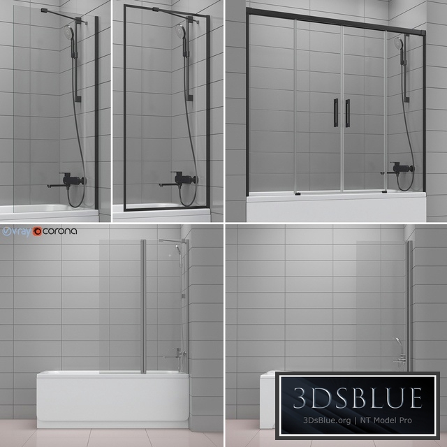 Shutters for baths and baths Ravak and Radaway set 44