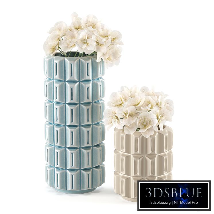 Vase Kelly Hoppen Geometric Vase Tall and Small