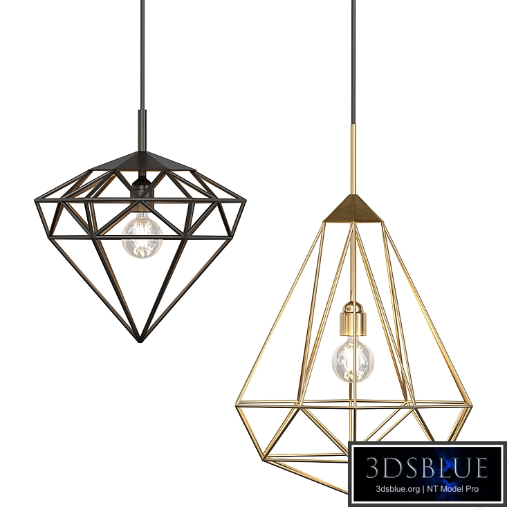 Hanging Light Gems Diamonds by JSPR