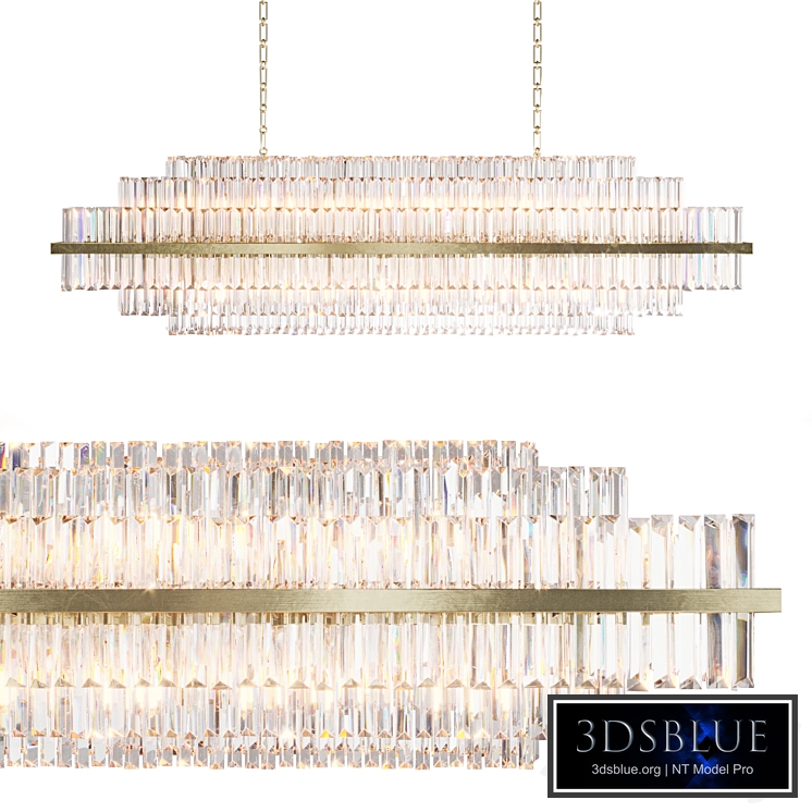 Williams Sonoma-Vienna 52 Linear Crystal Chandelier