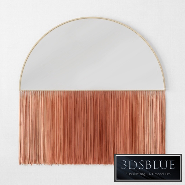 Mirror Luna with fringe