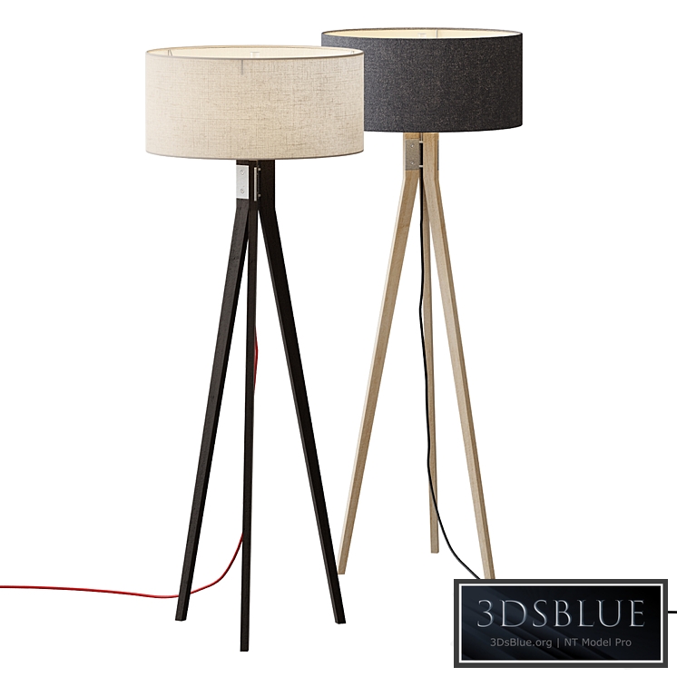 Folk Tripod Floor Lamp