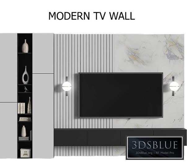 Modern TV Wall QK 01