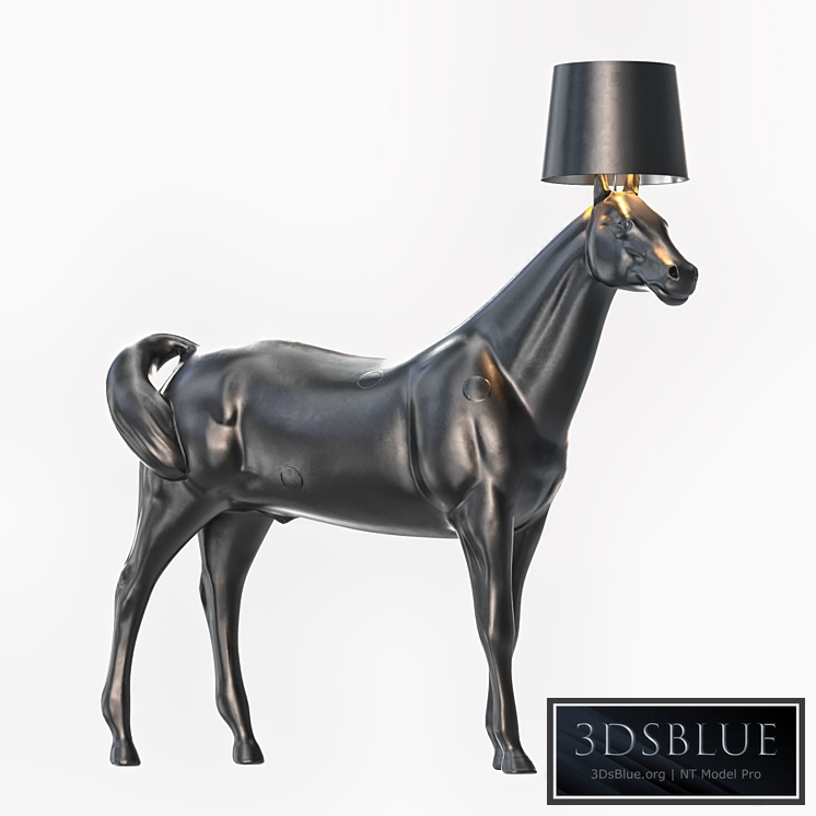 Moooi Horse Lamp Lowpoly + PBR