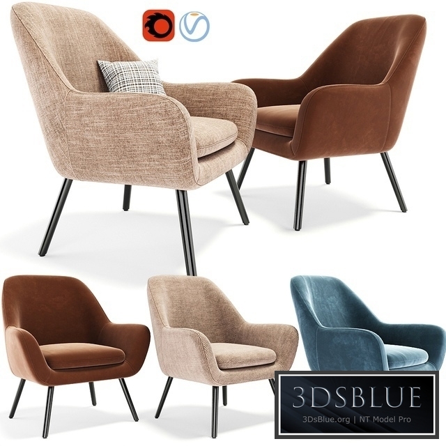 Memphis Velvet Armchair 02