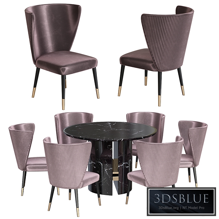 Minotti Chair and table