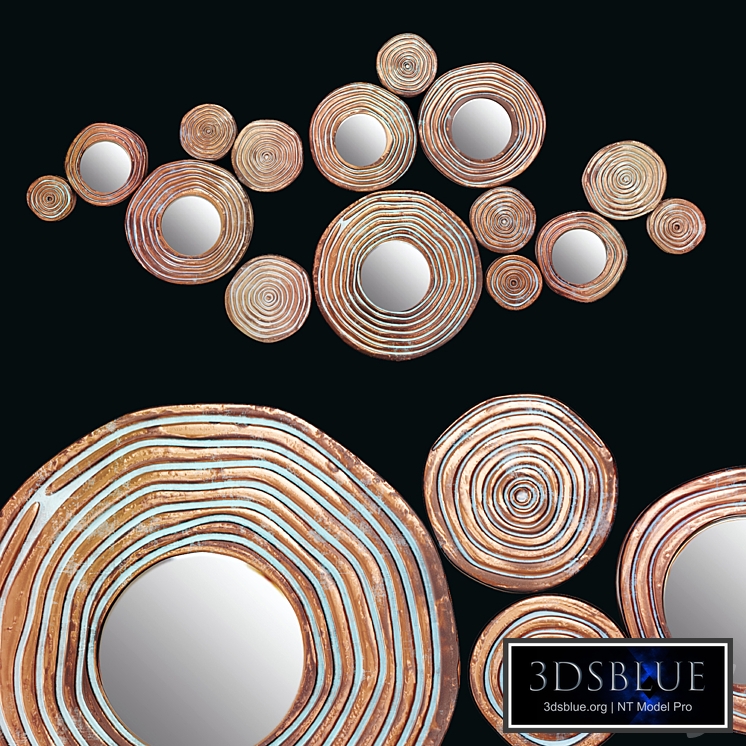 MOE'S CIRCLE CLUSTER GOLD WALL DECOR