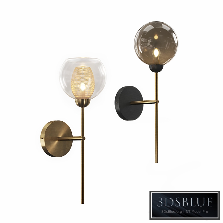 Sconce with glass shade IGEN WALL