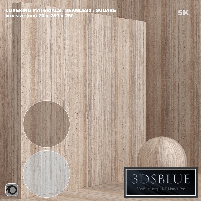 Material (seamless) - stone, travertine set 111