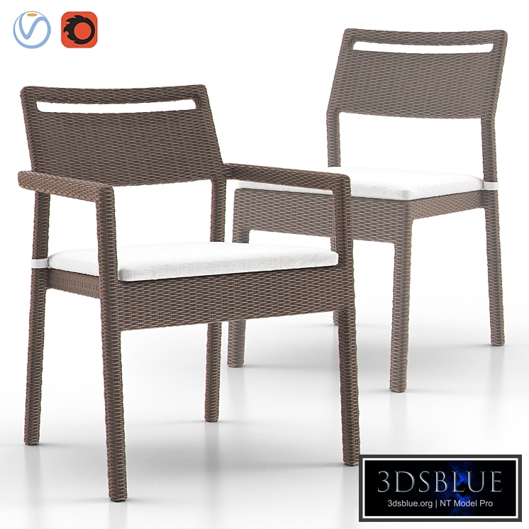 NICHE Side and Armchair from JANUS ET CIE