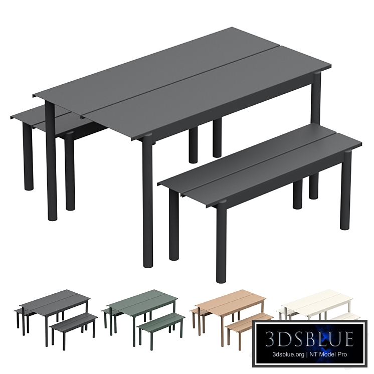 MUUTO Linear Steel Garden Set