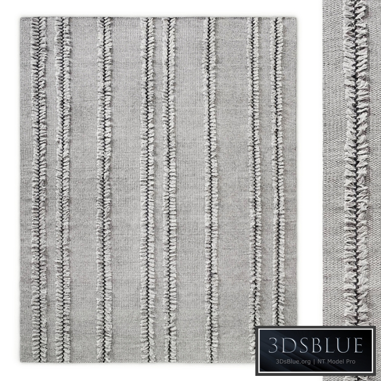 Performance Tassel-Stripe Handwoven Flatweave Rug RH