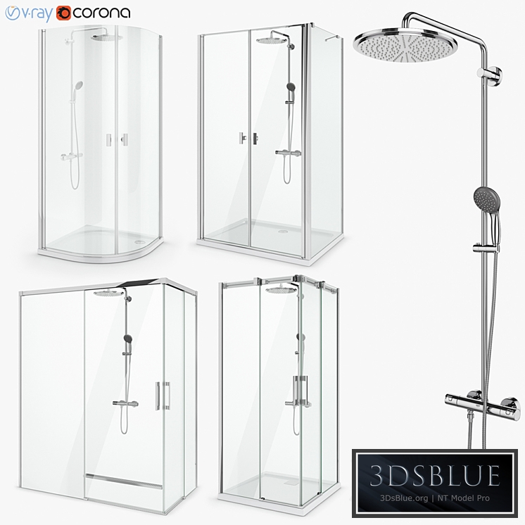 Set of shower cabins Radaway set 50