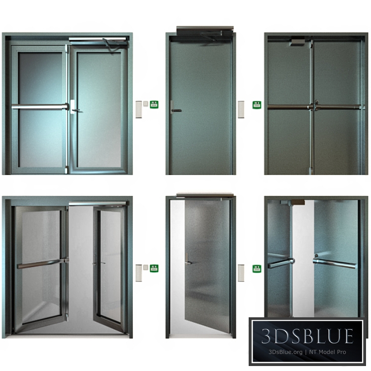 Metal fire doors
