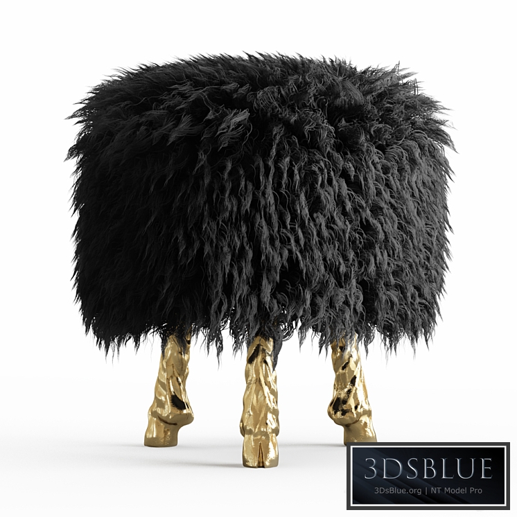 Mongolian lamb wool chair