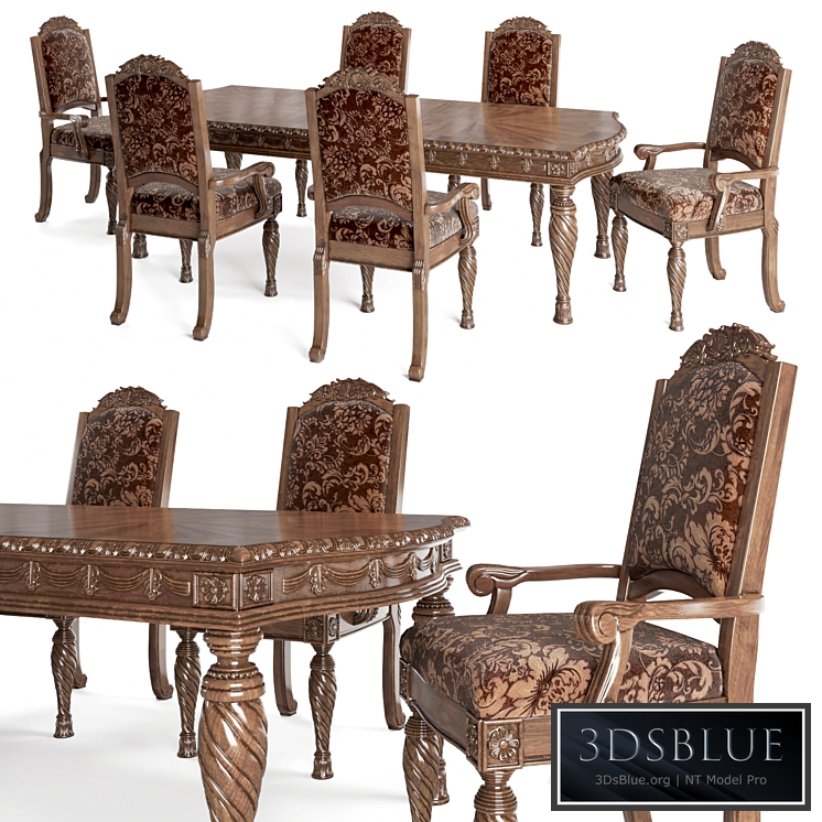 Ashley North Shore Dining Room chair-table