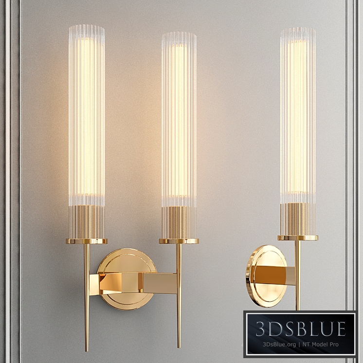 Sconce with glass shade