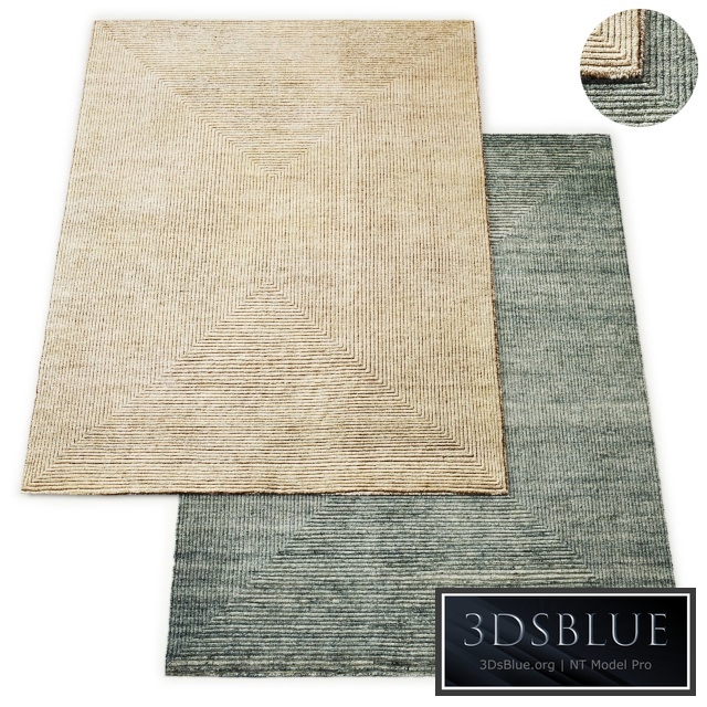 Ellipse Hand-Knotted Wool Rug RH Collection