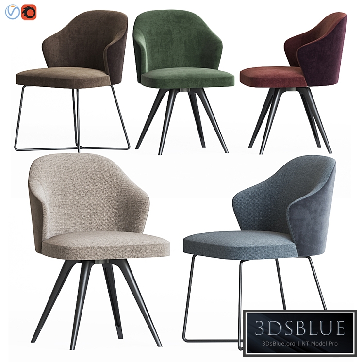 Leslie Dining Chair Set Minotti