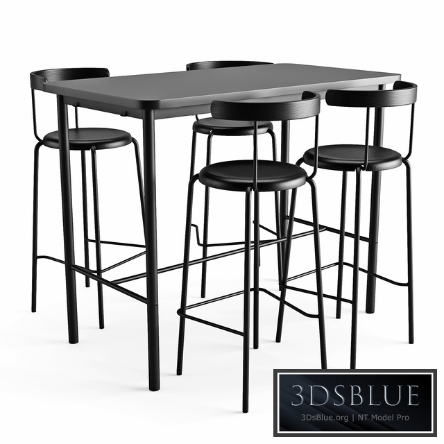 Bar table and chair Tymmaryd Yngvar