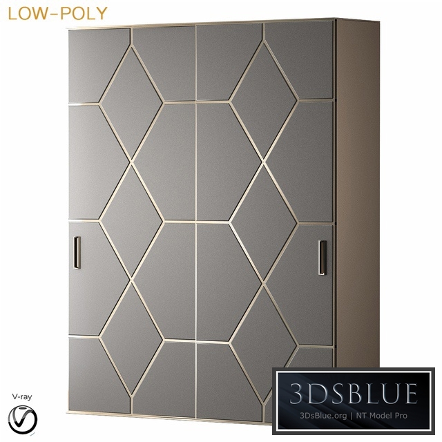 Wardrobe art deco (low poly)