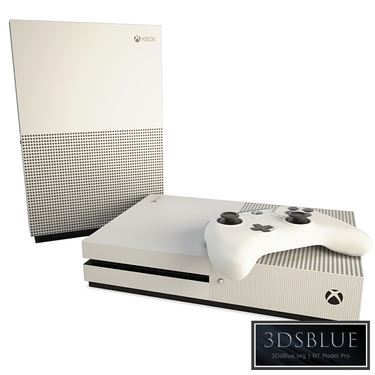 Game Console And Joystick Xbox Slim