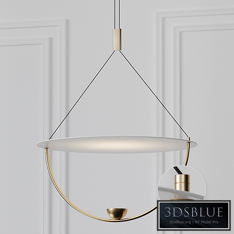 Modern White 16 inch LED Pendant Chandelier On-Off