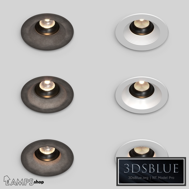 Concrete Recessed Lamps v1